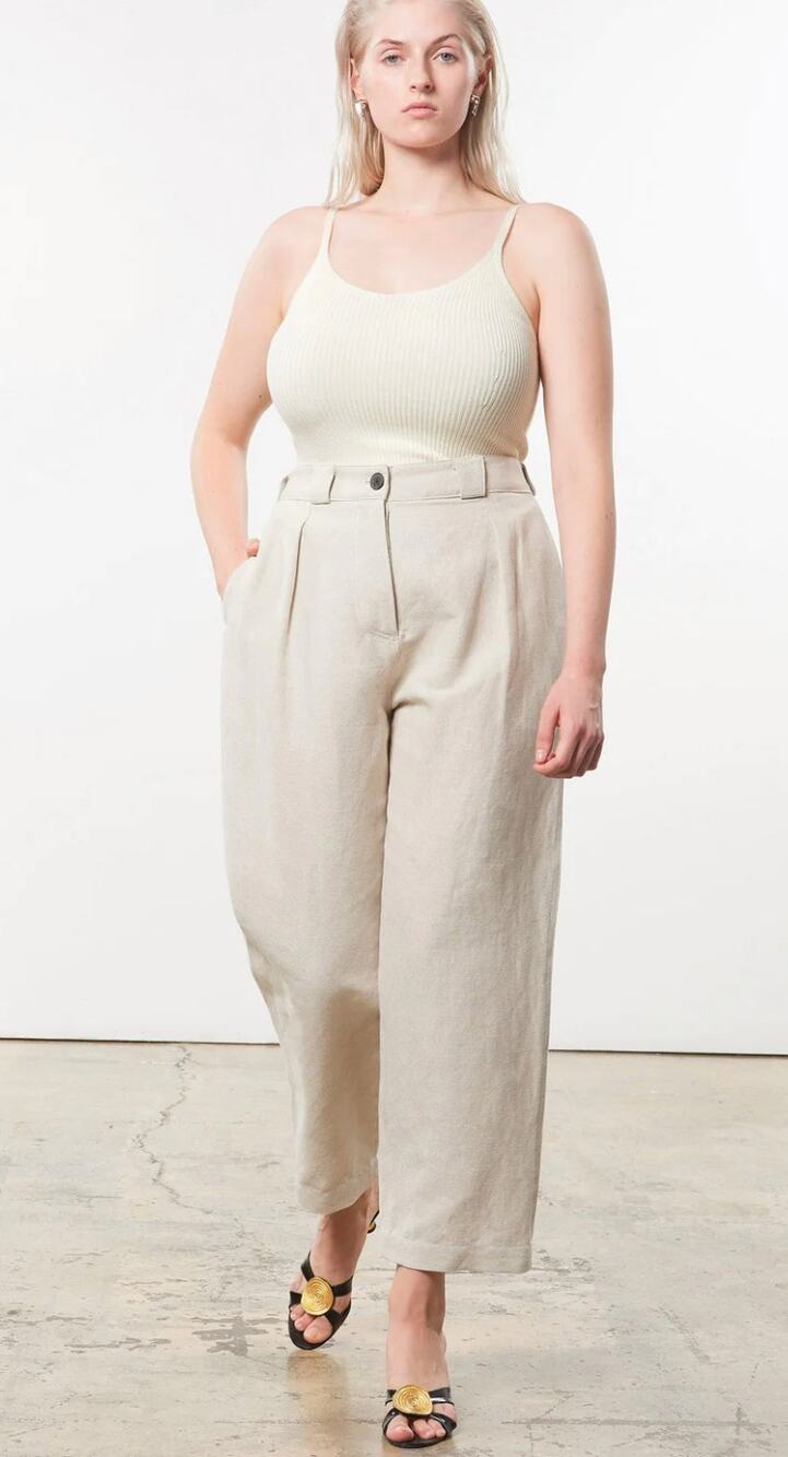 Mara Hoffman Jade Pants Stone Extended Size 20